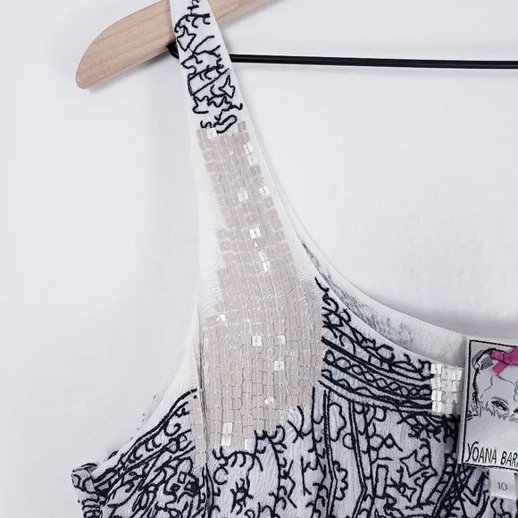 Anthro Yoana Baraschi NWT Sequin Embroidered Dress - Picture 5 of 16